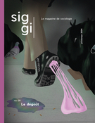 Cover for issue 'Le dégoût' of the journal 'Siggi'