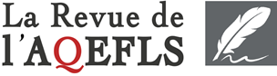 Logo for the journal La Revue de l’AQEFLS