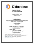 Cover for issue 'Volume 6, Number 1, 2025' of the journal 'Didactique'