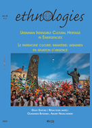 Cover for issue 'Ukrainian Intangible Cultural Heritage in Emergencies' of the journal 'Ethnologies'