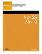 Cover for issue 'Volume 25, Number 2, May 2024' of the journal 'International Review of Research in Open and Distributed Learning'