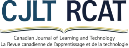 Logo de la revue Canadian Journal of Learning and Technology / Revue canadienne de l’apprentissage et de la technologie