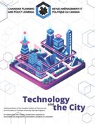 Couverture du numéro 'Technology and the City' de la revue 'Canadian Planning and Policy / Aménagement et politique au Canada'