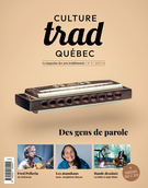 Couverture du numéro 'Des gens de parole' de la revue 'Culture Trad Québec'