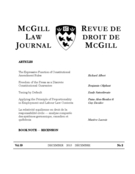 La Relativite Aquilienne En Droit De La Responsab Mcgill Law Journal Revue De Droit De Mcgill Erudit