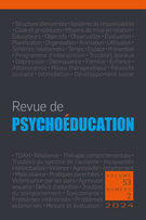 Couverture du numéro 'Volume 53, numéro 2, 2024' de la revue 'Revue de psychoéducation'