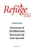 Couverture du numéro 'Symposium on Structures of (Un)Welcome' de la revue 'Refuge'